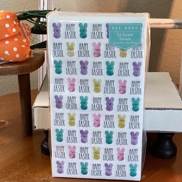 Rae Dunn Dining Rae Dunn Happy Easter Guest Towelsnapkins Poshmark